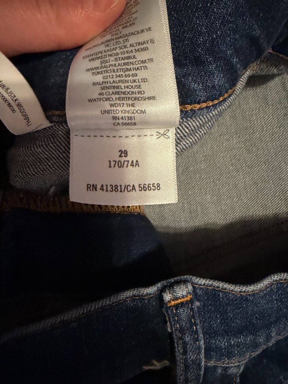 Polo Ralph Lauren Sailor High Rise Flare Jeans, Size 29 - Picture 7 of 10